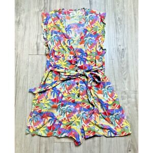 Marine Layer Camila Romper Jumpsuit - Womens Beach Boho Resort Festival - XL